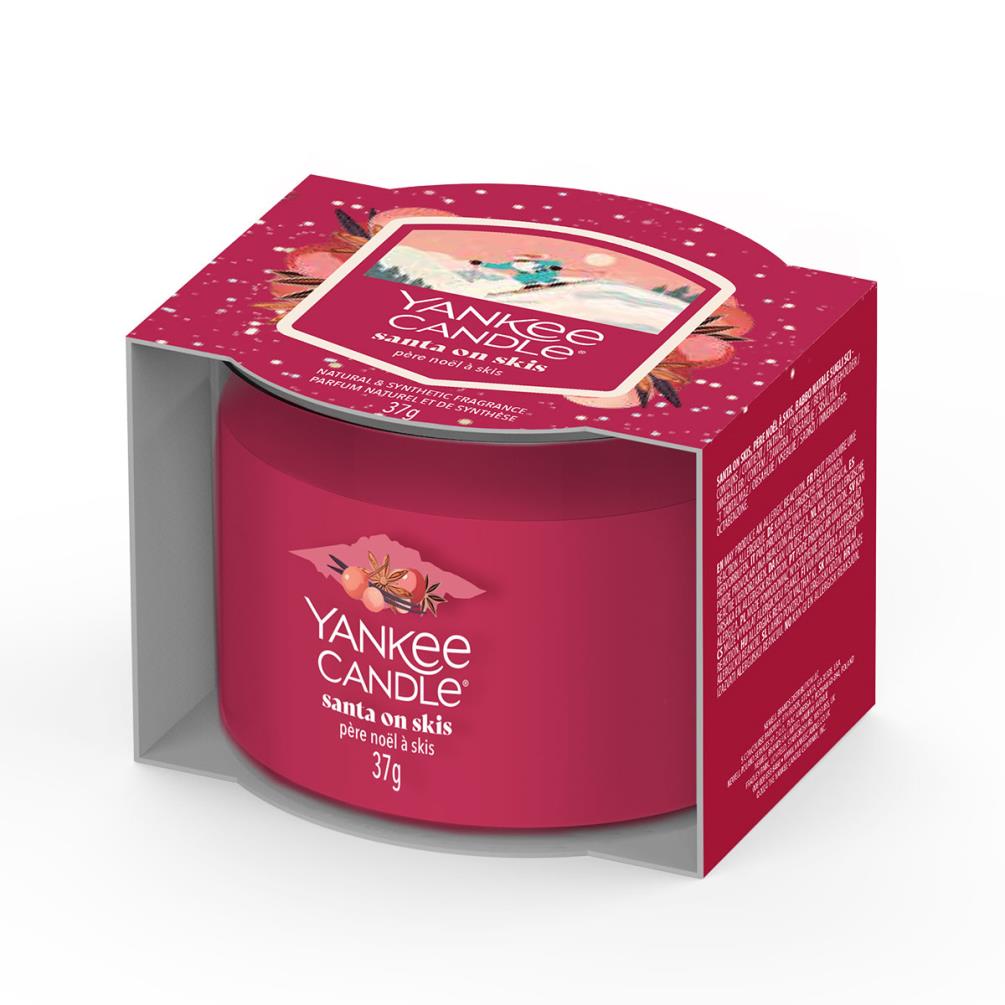 Yankee Candle Santa On Skis Filled Votive Candle Extra Image 1